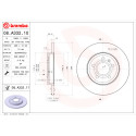Jeu de disques de frein BREMBO COATED DISC LINE 08.A332.11