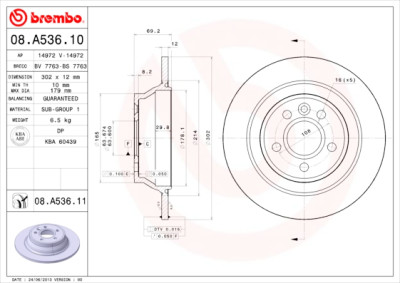 Jeu de disques de frein COATED DISC LINE