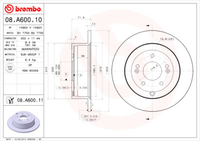 Jeu de disques de frein COATED DISC LINE