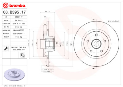 BEARING DISC LINE disque de frein