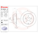 Jeu de disques de frein BREMBO 08.B605.11