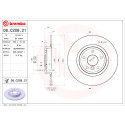 Jeu de disques de frein BREMBO 08.C208.21