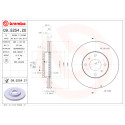 Jeu de disques de frein BREMBO 09.5254.20
