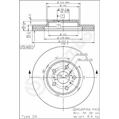 Jeu de disques de frein