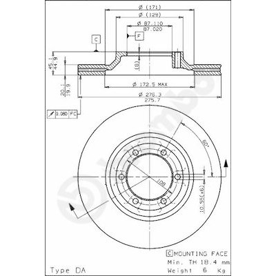 Jeu de disques de frein