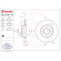 Jeu de disques de frein BREMBO 09.5724.10