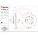 Jeu de disques de frein BREMBO 09.5889.10