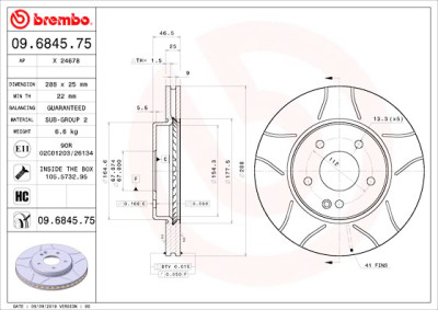 Disco de freno BREMBO MAX LINE