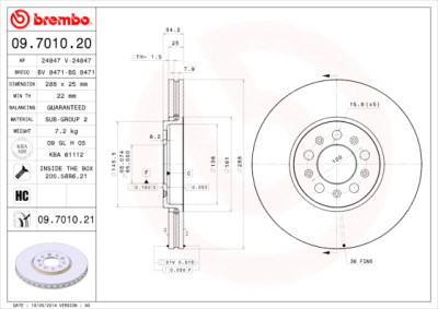 Jeu de disques de frein COATED DISC LINE