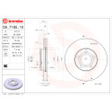 Jeu de disques de frein BREMBO 09.7195.10