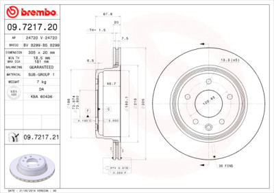 Jeu de disques de frein COATED DISC LINE