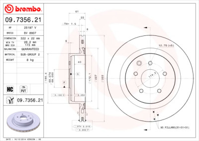 Jeu de disques de frein COATED DISC LINE