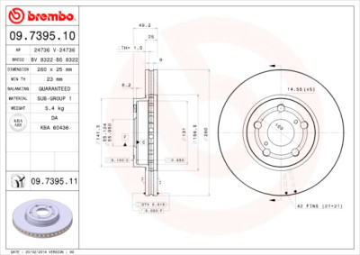 Jeu de disques de frein COATED DISC LINE