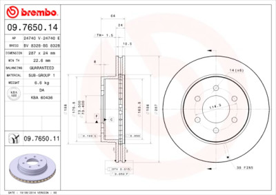 Jeu de disques de frein COATED DISC LINE