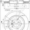 Jeu de disques de frein COATED DISC LINE