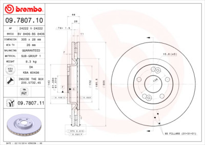 Jeu de disques de frein COATED DISC LINE