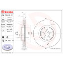 Jeu de disques de frein BREMBO COATED DISC LINE 09.7812.11