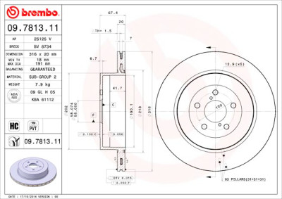 Jeu de disques de frein COATED DISC LINE