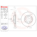 Jeu de disques de frein BREMBO 09.8402.10
