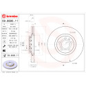 Jeu de disques de frein BREMBO COATED DISC LINE 09.8690.11