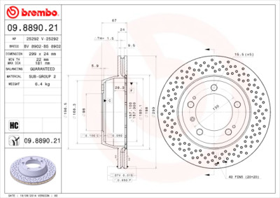 Jeu de disques de frein COATED DISC LINE