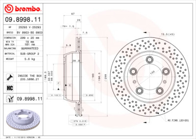 Jeu de disques de frein COATED DISC LINE