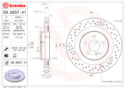 Jeu de disques de frein COATED DISC LINE