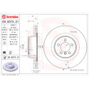 Jeu de disques de frein BREMBO COATED DISC LINE 09.9372.21