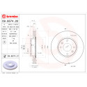 Jeu de disques de frein BREMBO 09.9574.20