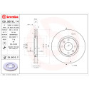 Jeu de disques de frein BREMBO 09.9616.14