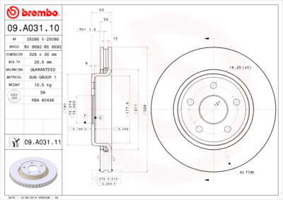 Jeu de disques de frein COATED DISC LINE