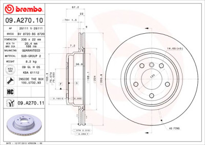 Jeu de disques de frein COATED DISC LINE