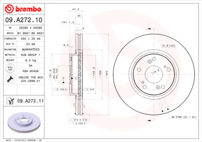 Jeu de disques de frein COATED DISC LINE