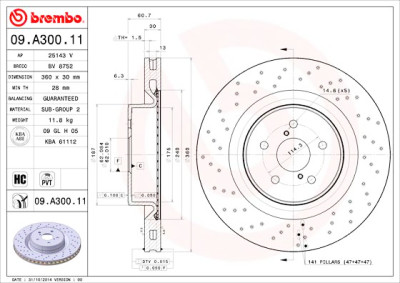 Jeu de disques de frein COATED DISC LINE