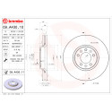 Jeu de disques de frein BREMBO COATED DISC LINE 09.A430.11