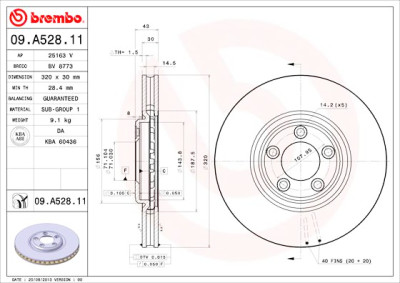 Jeu de disques de frein COATED DISC LINE