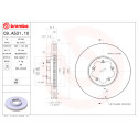Jeu de disques de frein BREMBO 09.A531.10