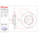 Jeu de disques de frein BREMBO 09.A538.10
