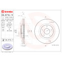 Jeu de disques de frein COATED DISC LINE