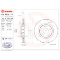 Jeu de disques de frein COATED DISC LINE