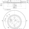 Jeu de disques de frein COATED DISC LINE