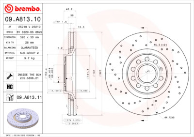 Jeu de disques de frein COATED DISC LINE