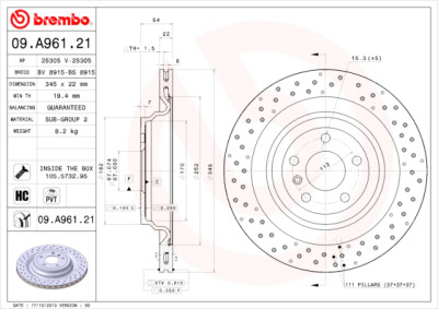 Jeu de disques de frein COATED DISC LINE