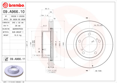 Jeu de disques de frein COATED DISC LINE