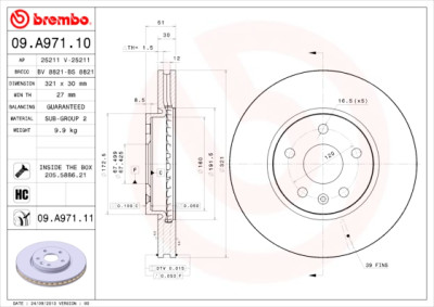 Jeu de disques de frein COATED DISC LINE