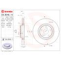 Jeu de disques de frein BREMBO COATED DISC LINE 09.B046.11