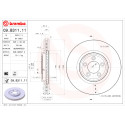 Jeu de disques de frein BREMBO COATED DISC LINE 09.B311.11