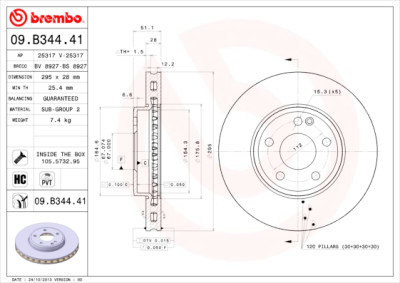 Jeu de disques de frein COATED DISC LINE