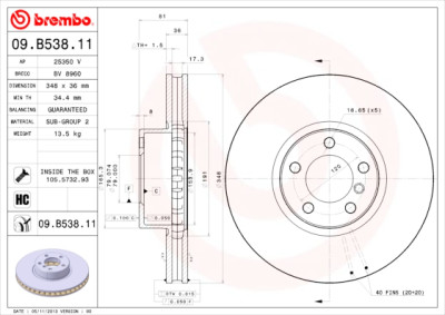 Jeu de disques de frein COATED DISC LINE