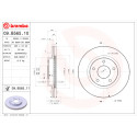 Jeu de disques de frein BREMBO 09.B565.10